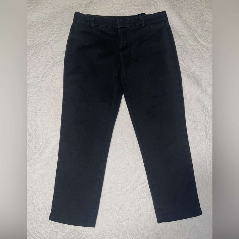 Tommy Hilfiger Waverly Slim Straight Capri Black Pants Size 2
